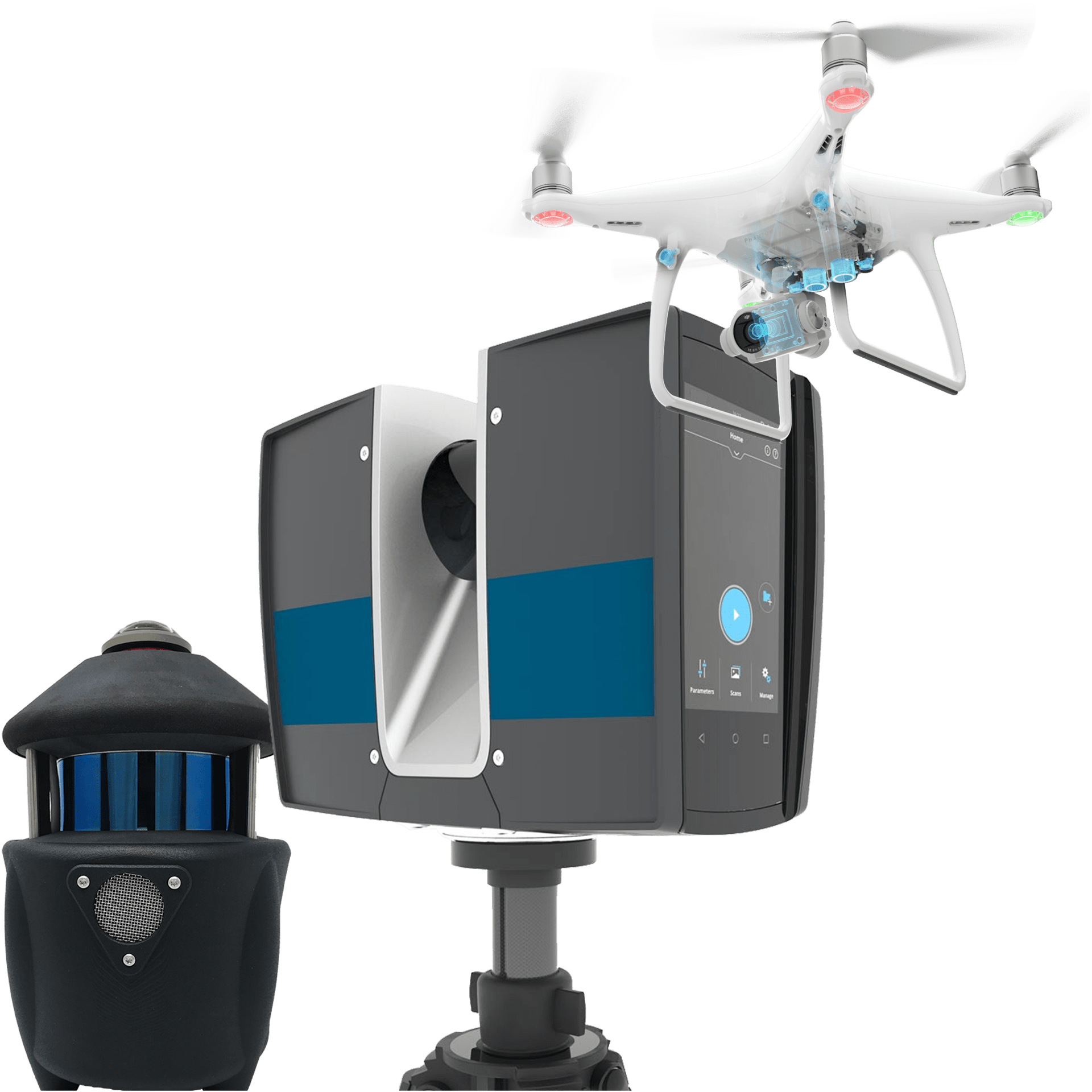 Scanner terrestre - Faro - Laser - PX80 - Drone Captation Bureau d'études